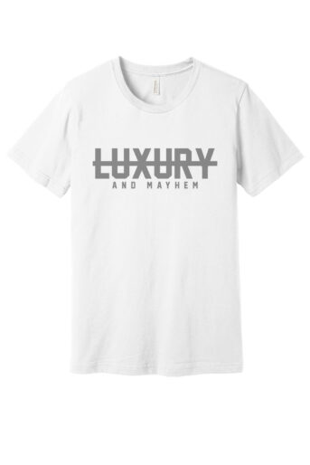 White with Asphalt Lettering