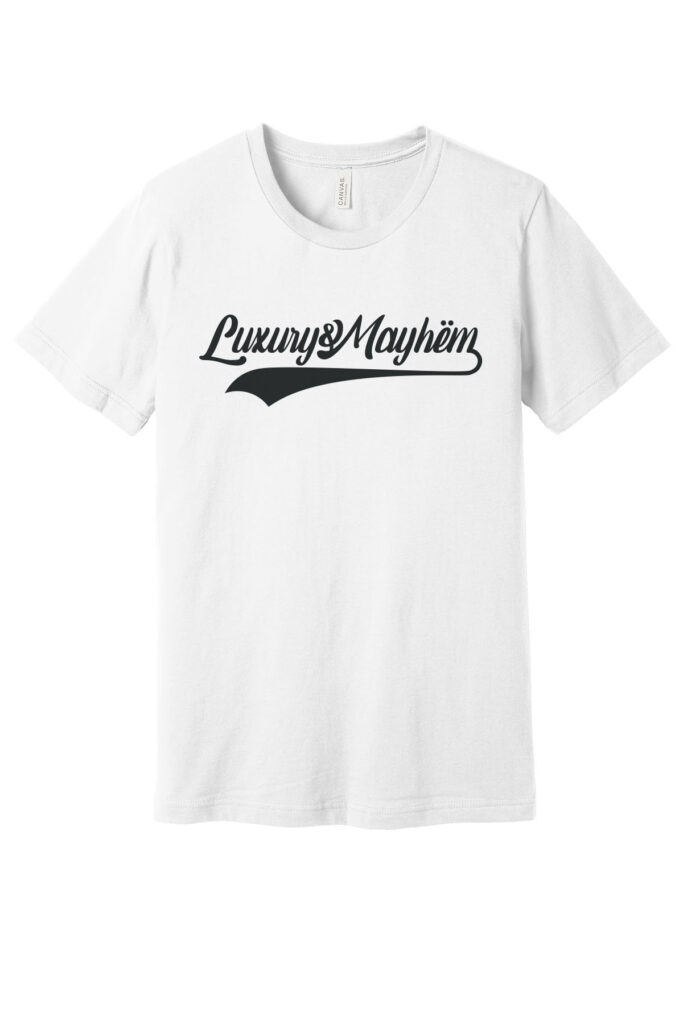 White w/ Black Lettering
