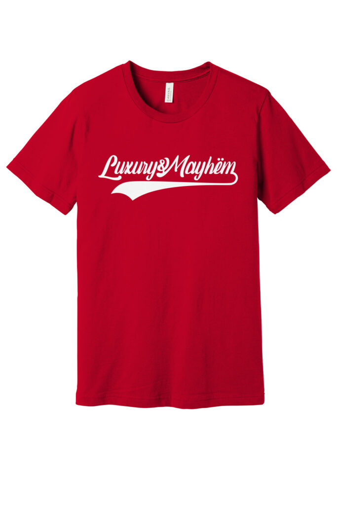 Red w/ White Lettering