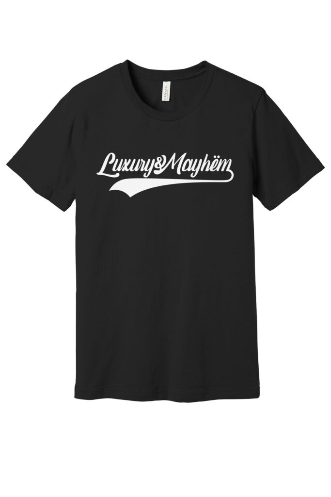 Black w/ White Lettering