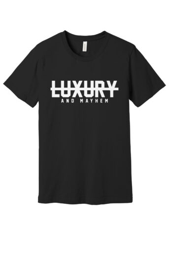 Black with White Lettering