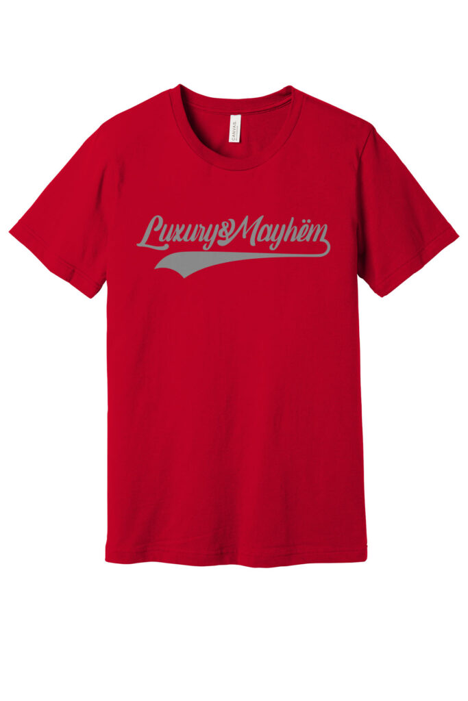 Red w/ Asphalt Lettering