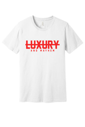 White w/ Red Lettering