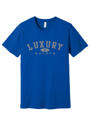 Blue w/ Asphalt Lettering