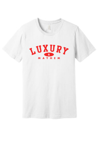 White w/ Red Lettering